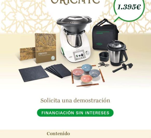 Nueva edición Gastronomía de Oriente, compra tu Thermomix® con financiación al 0% de interés
